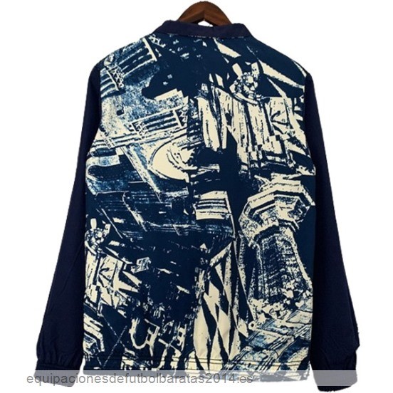 Nuevo Rompevientos Bayern Munich 23/24 Azul Marino Rojo Baratas